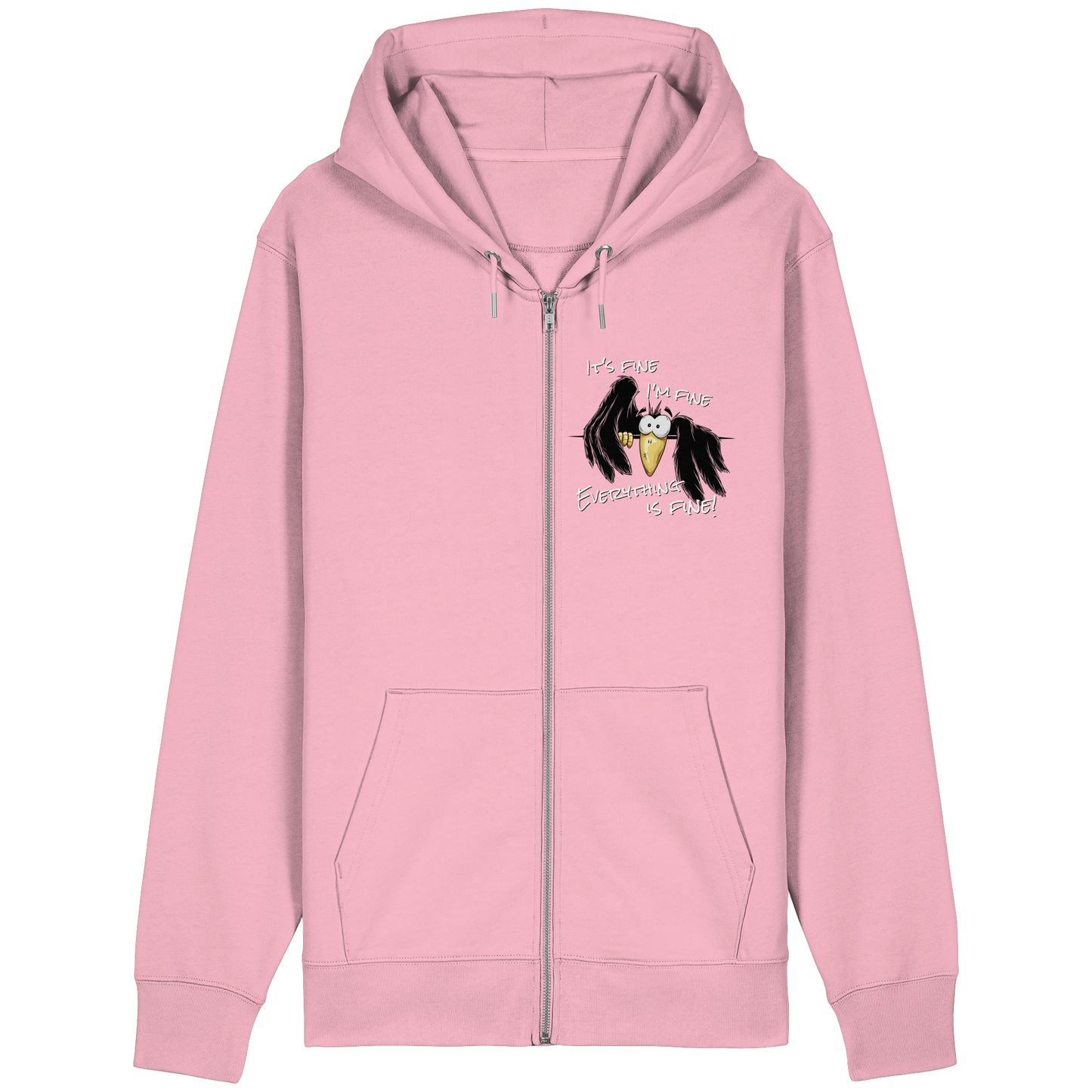 I’m Fine Rabe | Alles Gut Krähe - Organic Relaxed Zipper