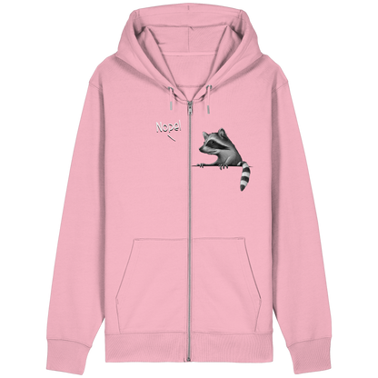 Nope! Frecher verwegener Waschbär - Organic Relaxed Zipper