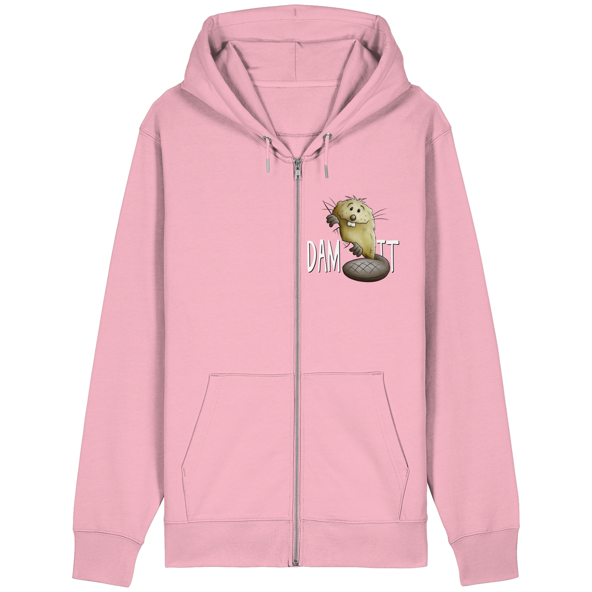 Dam It Verdammt Lustiger Biber - Organic Relaxed Zipper