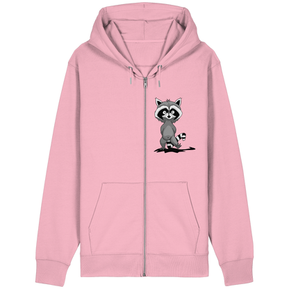 Frecher kleiner Waschbär - Organic Relaxed Zipper