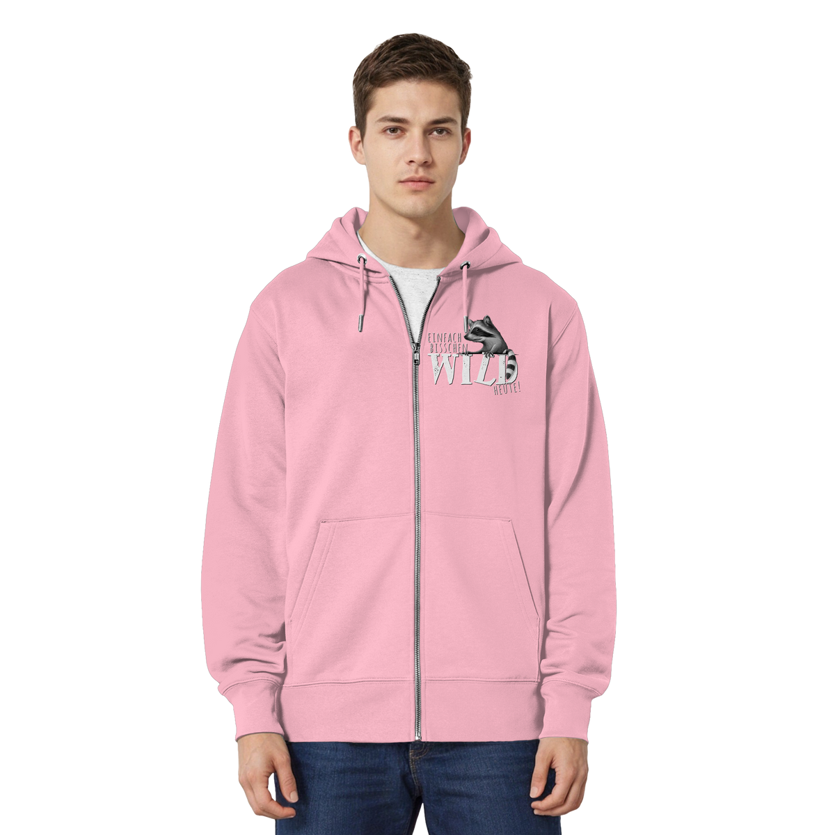 Bisschen wild heute! Waschbär - Organic Relaxed Zipper