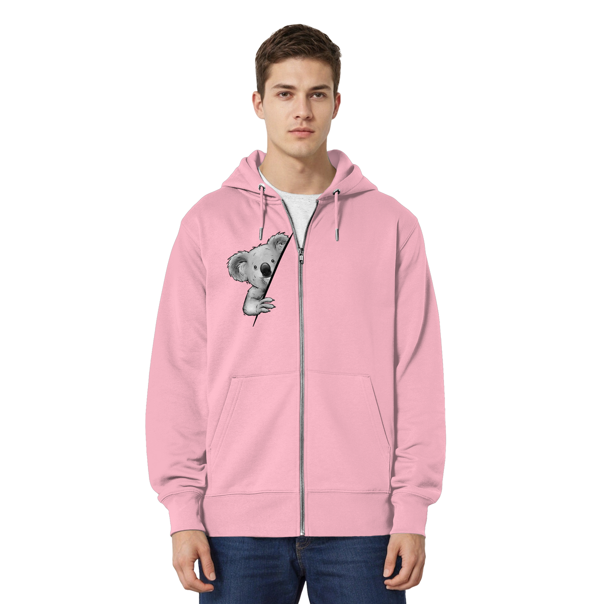 Koala Bär Illustration - Organic Relaxed Zipper