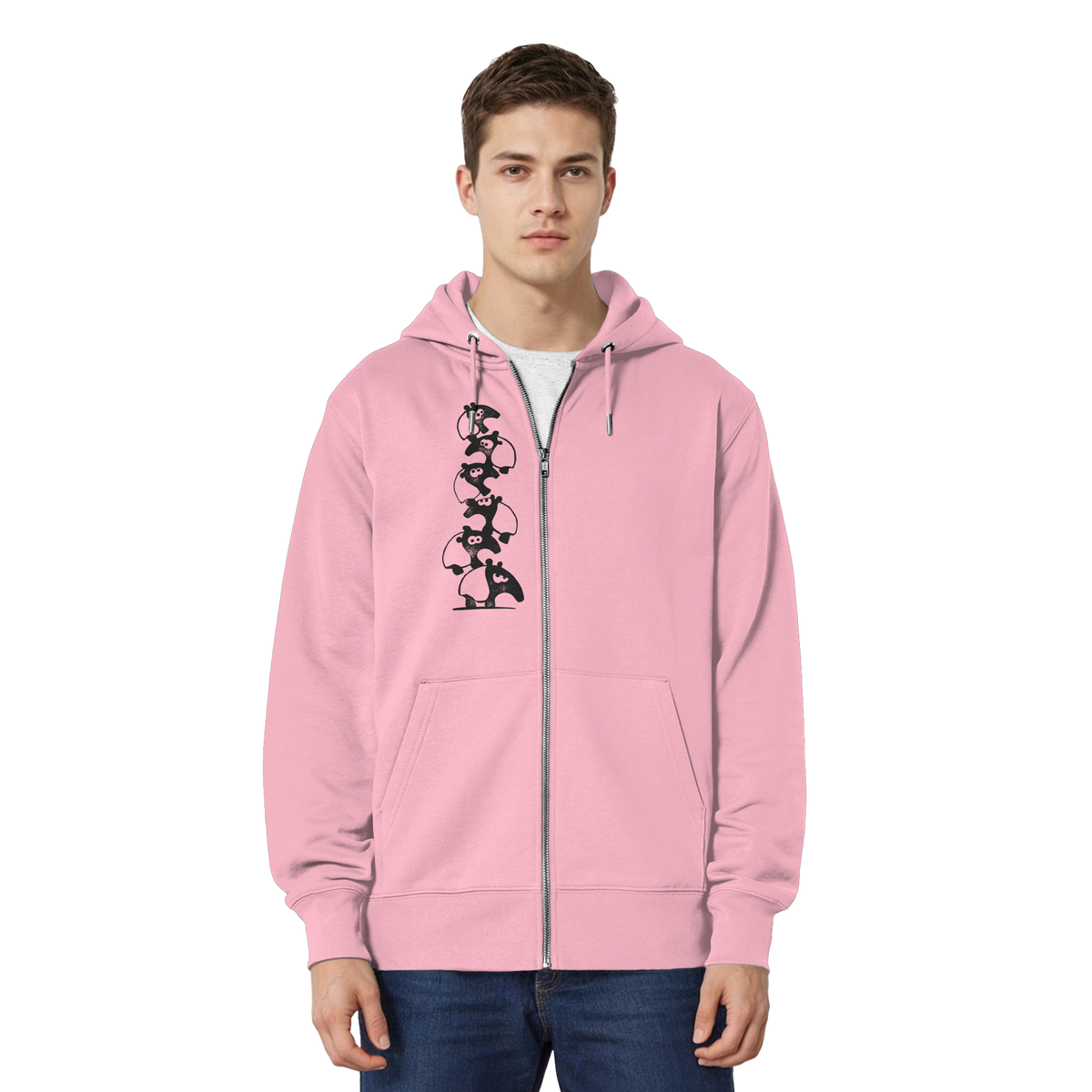 Lustiger Haufen aus Schabracken-Tapiren - Organic Relaxed Zipper