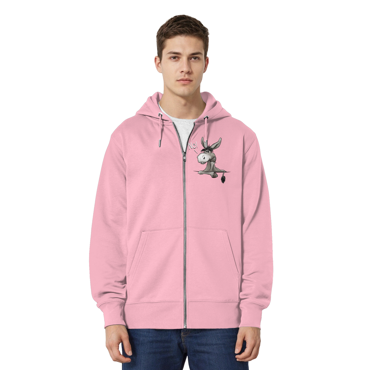 Nö! Störrischer Esel - Organic Relaxed Zipper