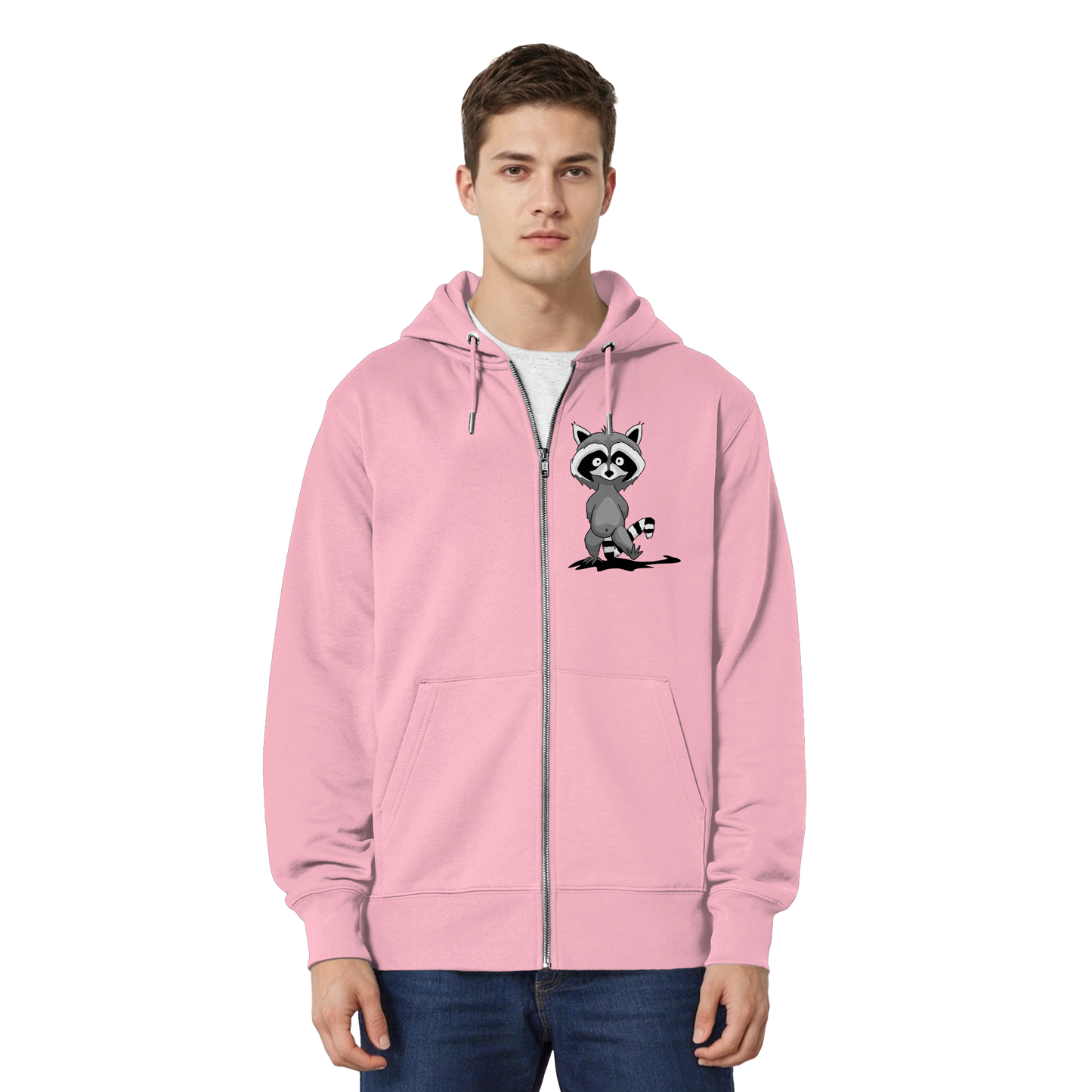 Frecher kleiner Waschbär - Organic Relaxed Zipper