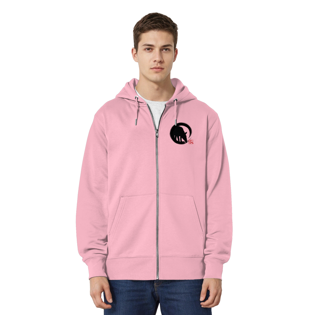 Zen Tapir im japanischen Enso Kreis - Organic Relaxed Zipper