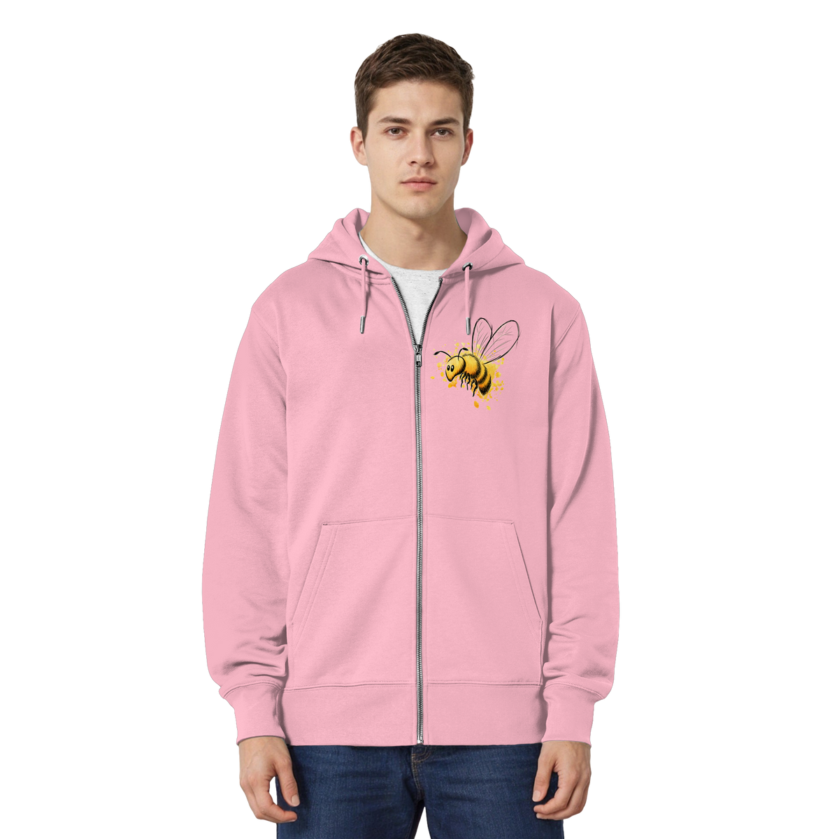 Lässige kleine Honig-Biene - Organic Relaxed Zipper