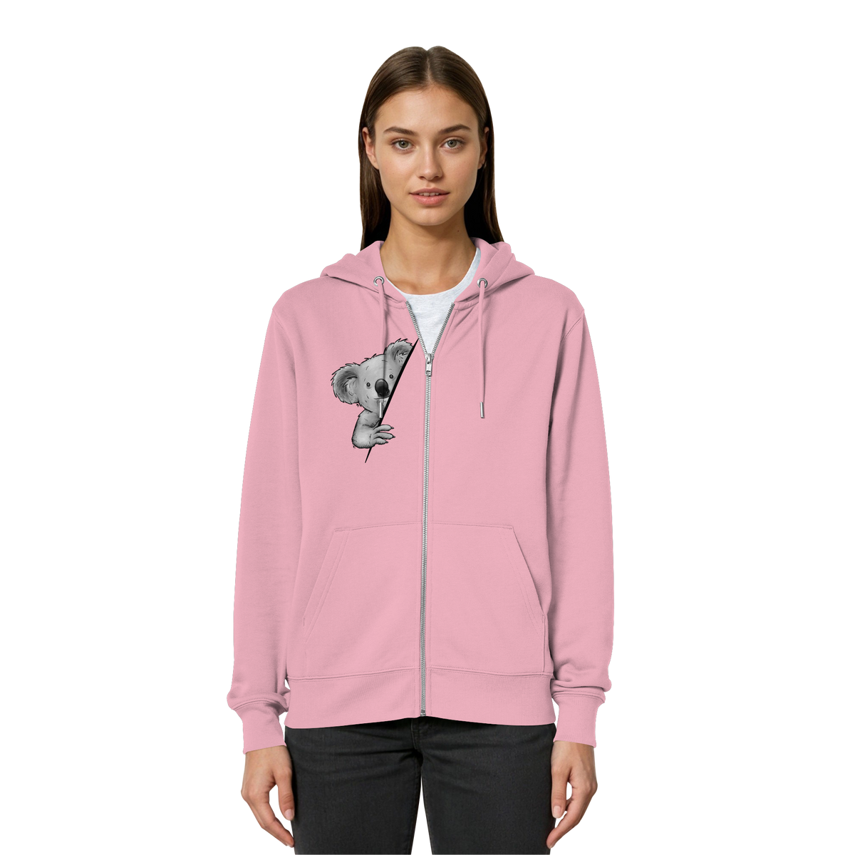 Koala Bär Illustration - Organic Relaxed Zipper