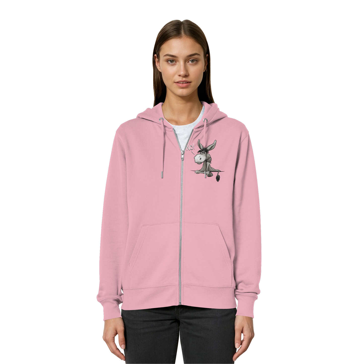 Nö! Störrischer Esel - Organic Relaxed Zipper