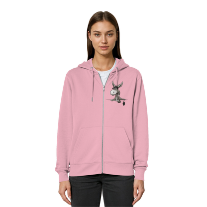 Lustiger lässiger Esel - Organic Relaxed Zipper
