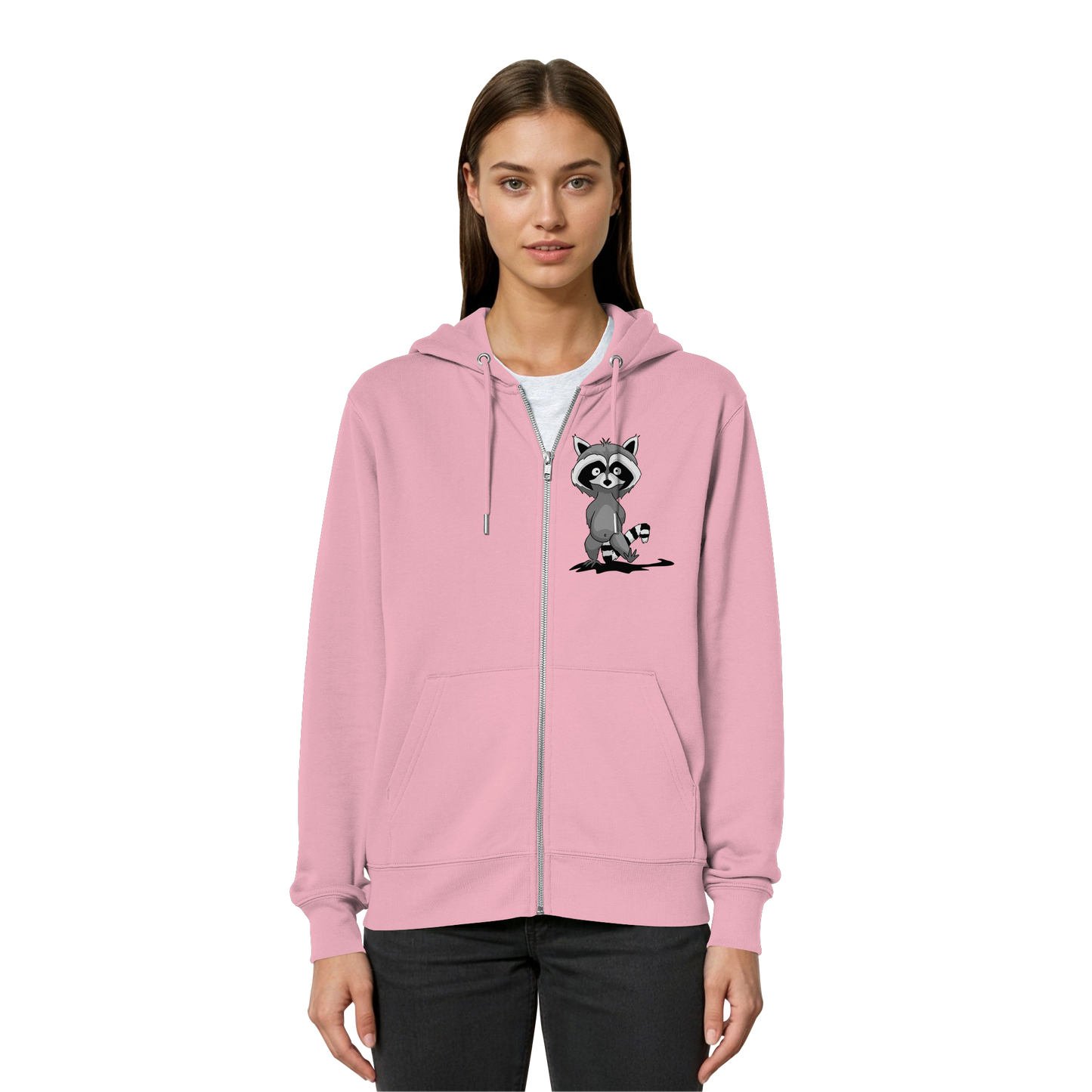 Frecher kleiner Waschbär - Organic Relaxed Zipper