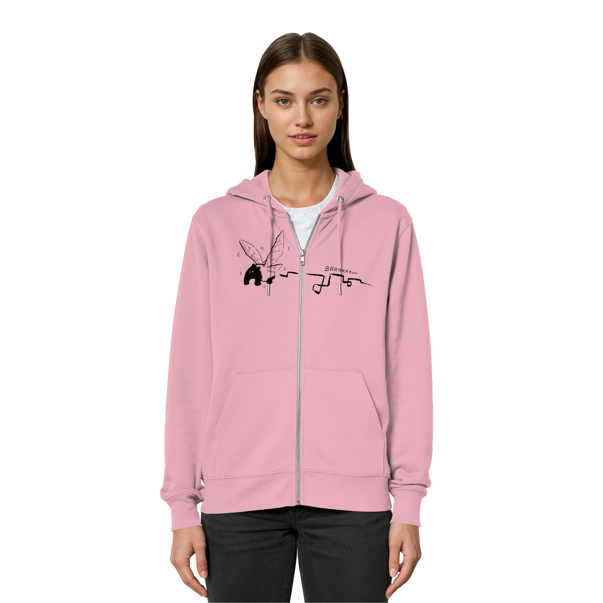 zauberhaft flatternde Tapir Fee - Organic Relaxed Zipper
