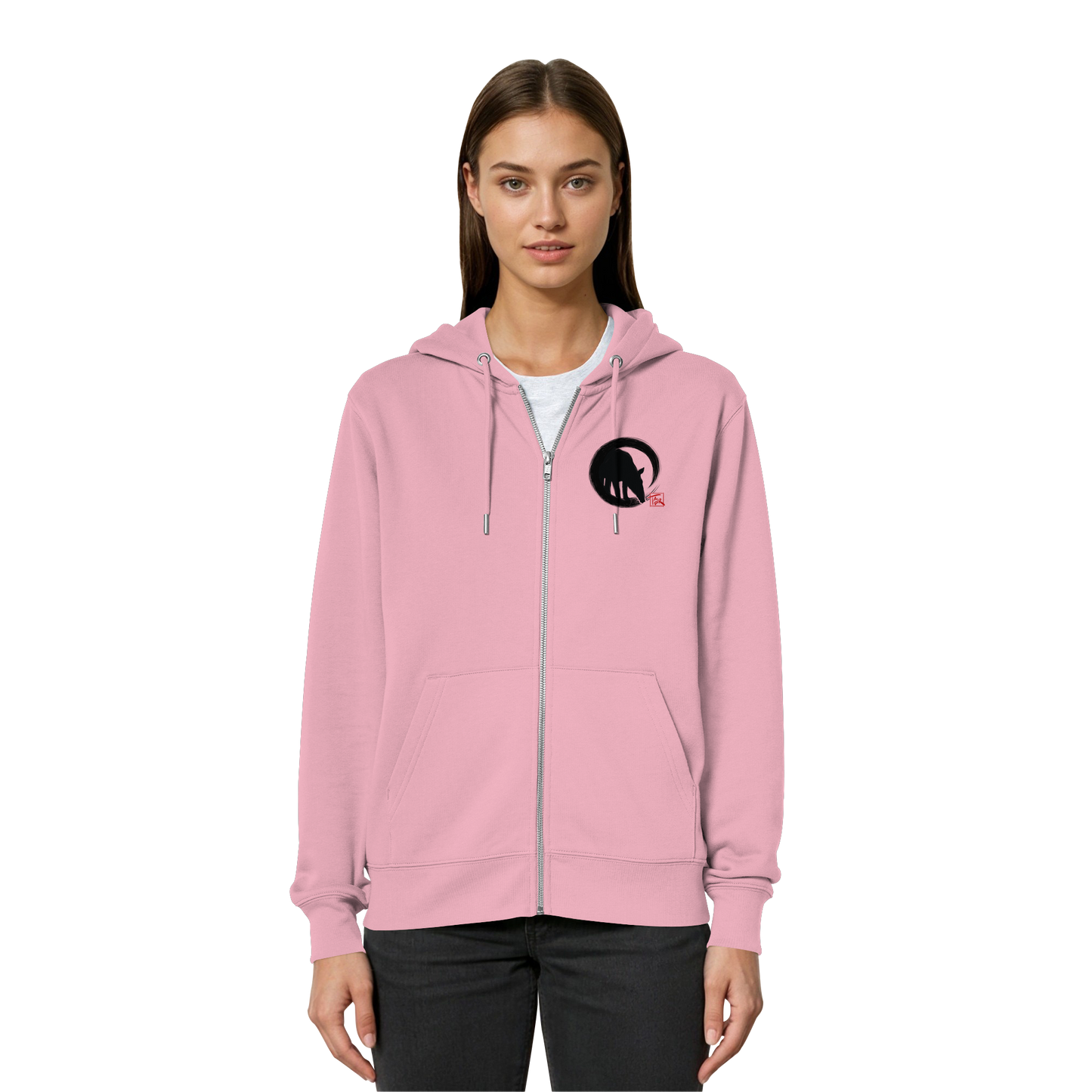 Zen Tapir im japanischen Enso Kreis - Organic Relaxed Zipper