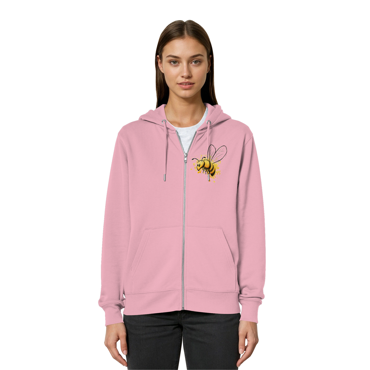 Lässige kleine Honig-Biene - Organic Relaxed Zipper