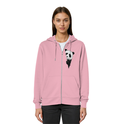 Panda Bär Illustration - Organic Relaxed Zipper