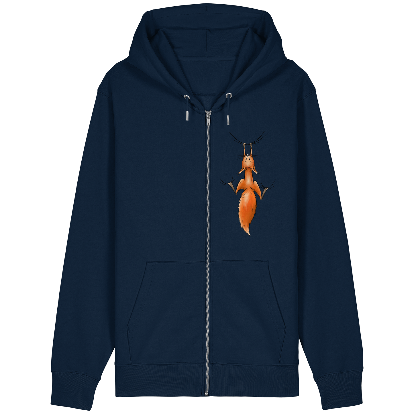 Rotes Eichhörnchen hängt ab - Organic Relaxed Zipper