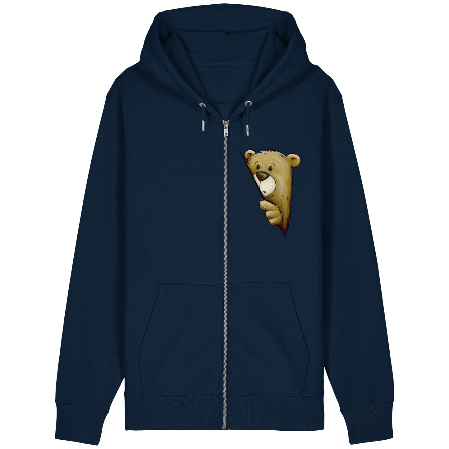 Funky Bär Illustration - Organic Relaxed Zipper
