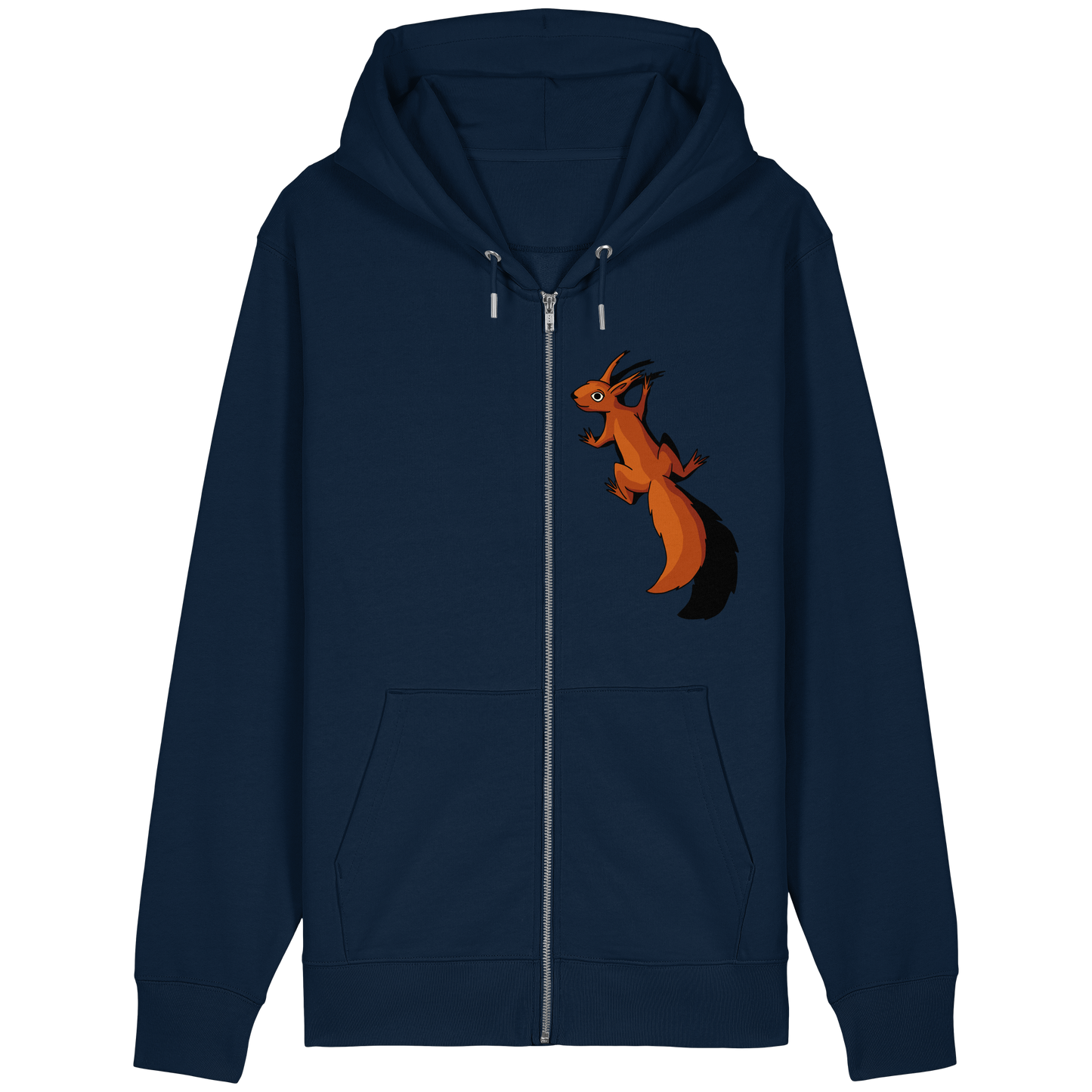 Süßes Eichhörnchen klettert - Organic Relaxed Zipper