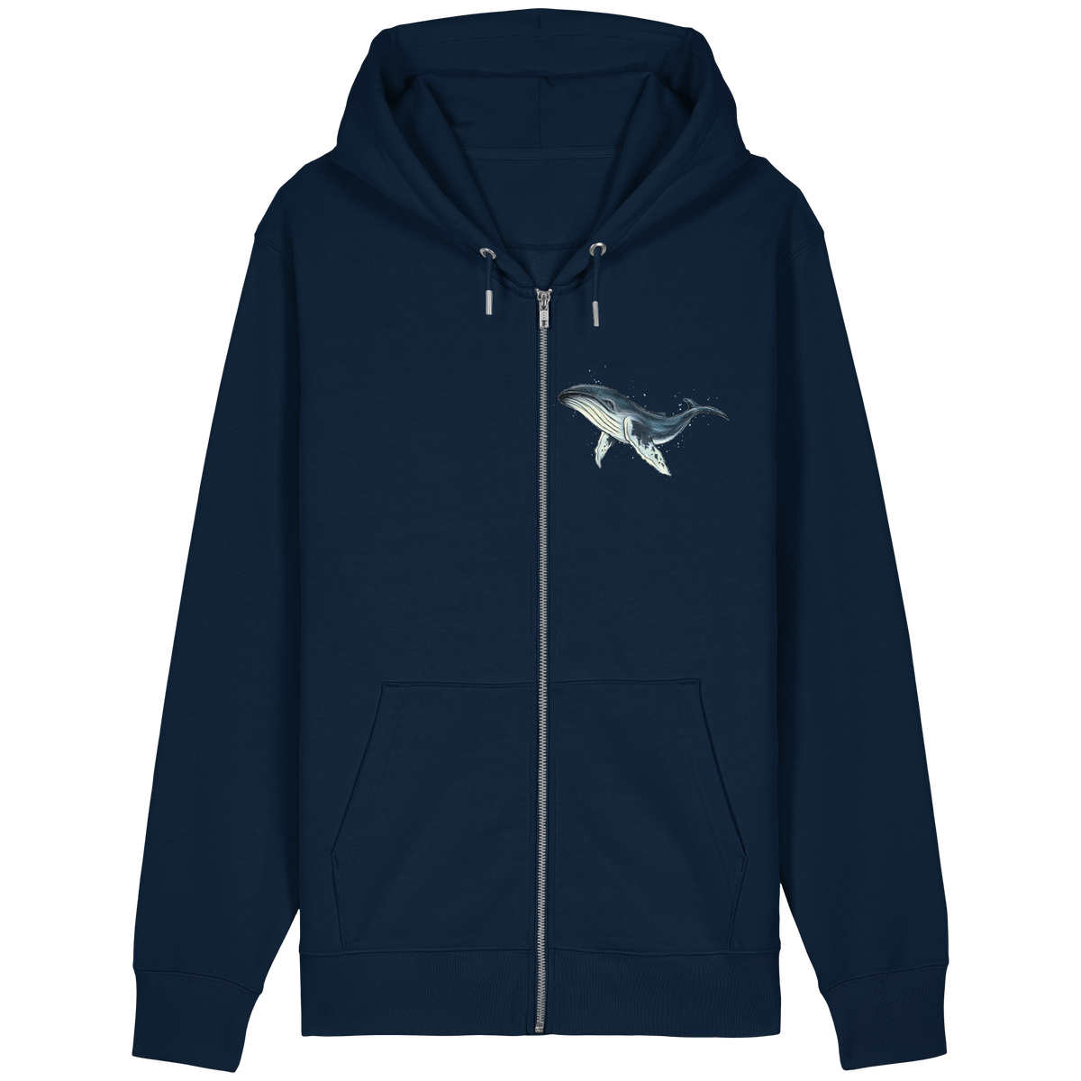 Tiefsee Ozean-Riese Buckelwal - Organic Relaxed Zipper