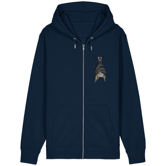 Lustig chillende Fledermaus - Organic Relaxed Zipper