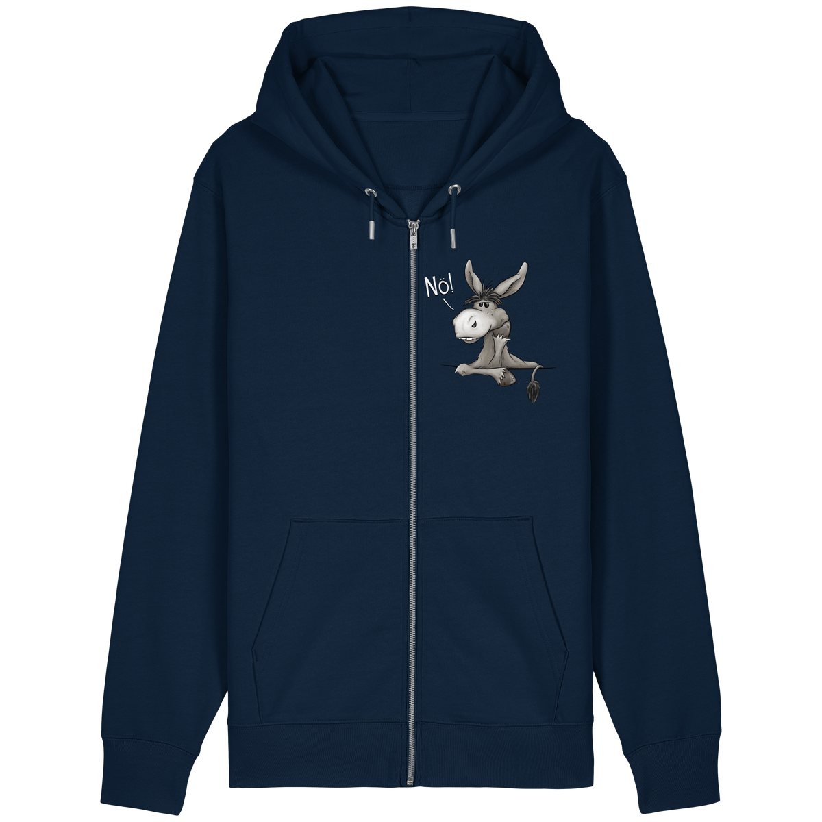 Nö! Störrischer Esel - Organic Relaxed Zipper