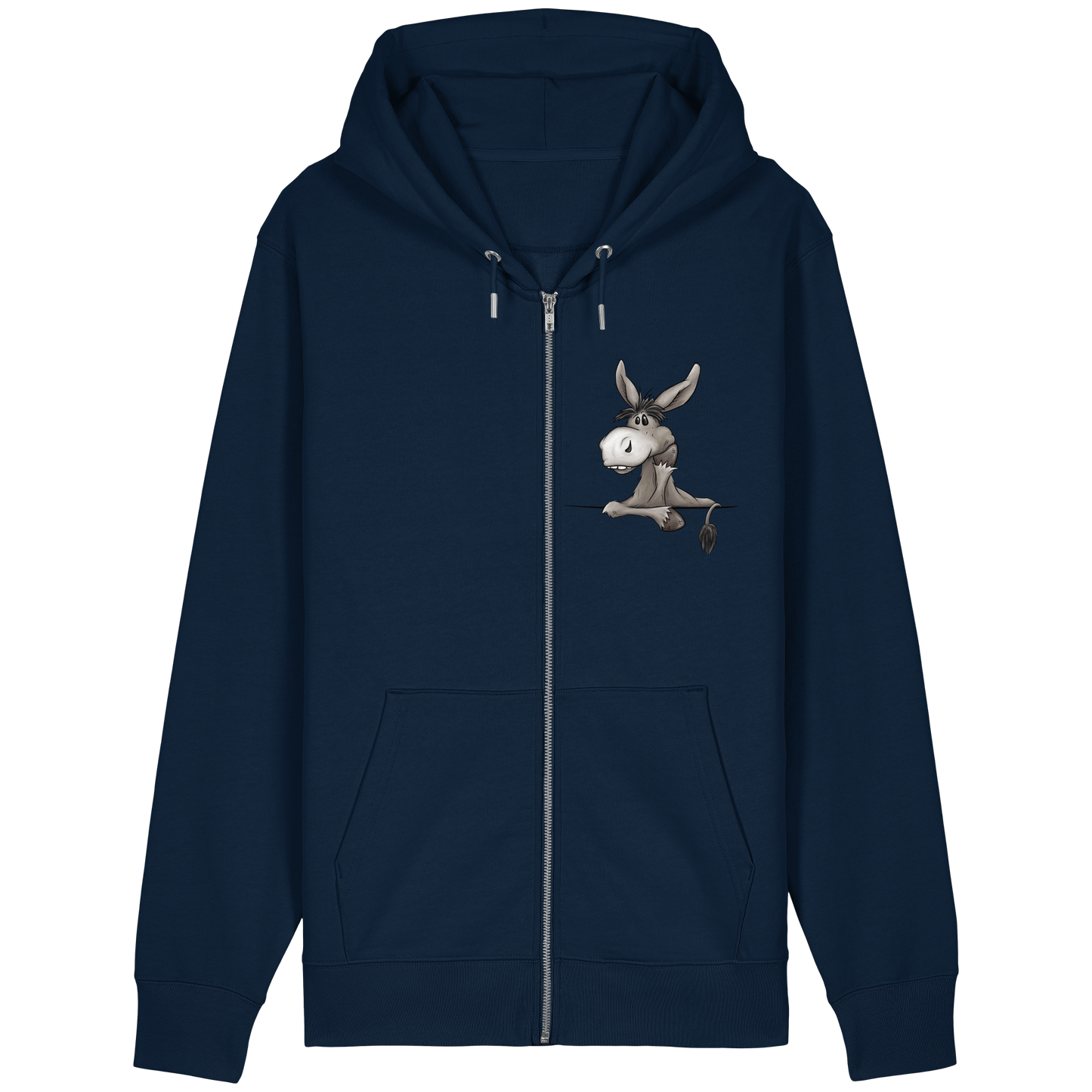 Lustiger lässiger Esel - Organic Relaxed Zipper