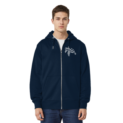 schwimmende Meeres-Schildkröte - Organic Relaxed Zipper