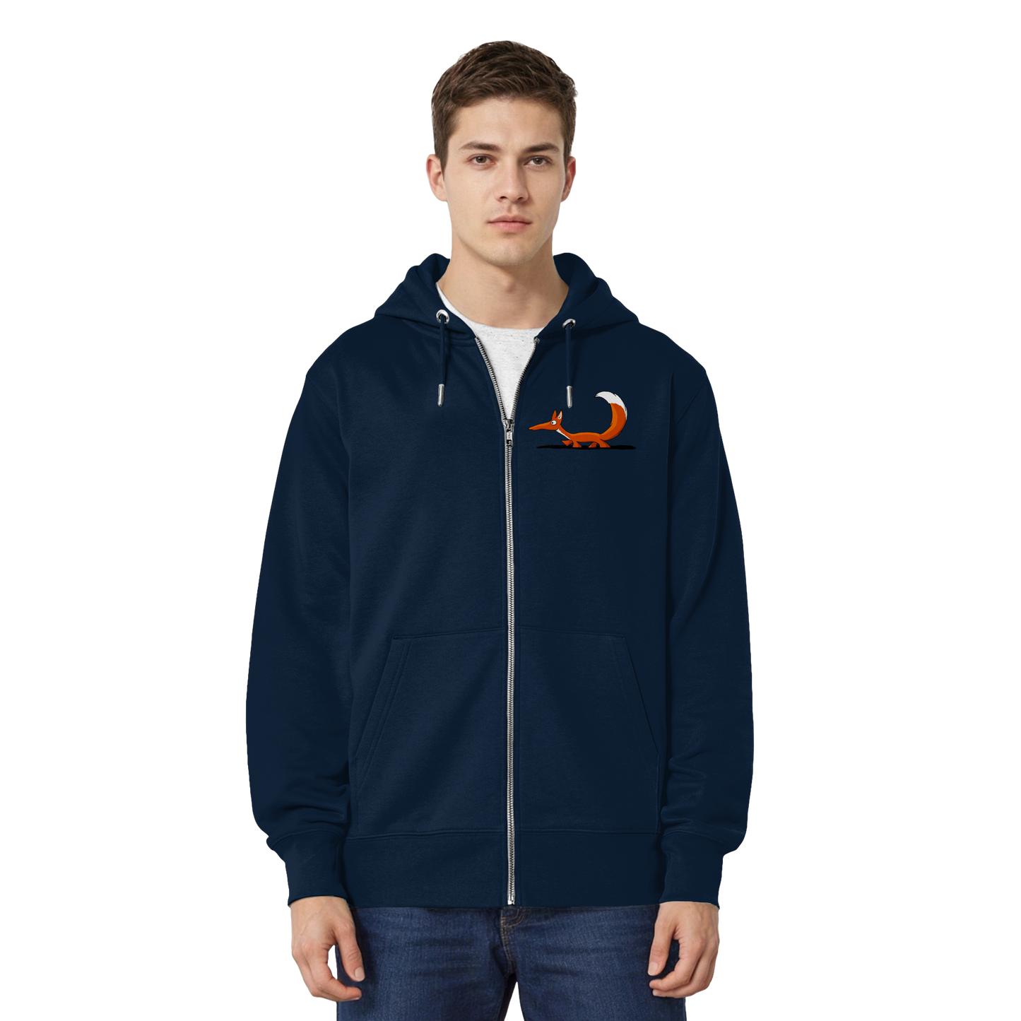 Lässiger cooler Fuchs | Mr. Fox, der Schleicher - Organic Relaxed Zipper