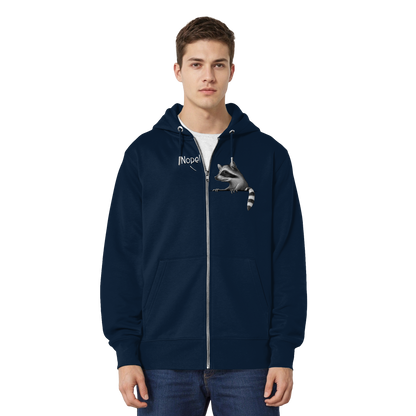 Nope! Frecher verwegener Waschbär - Organic Relaxed Zipper