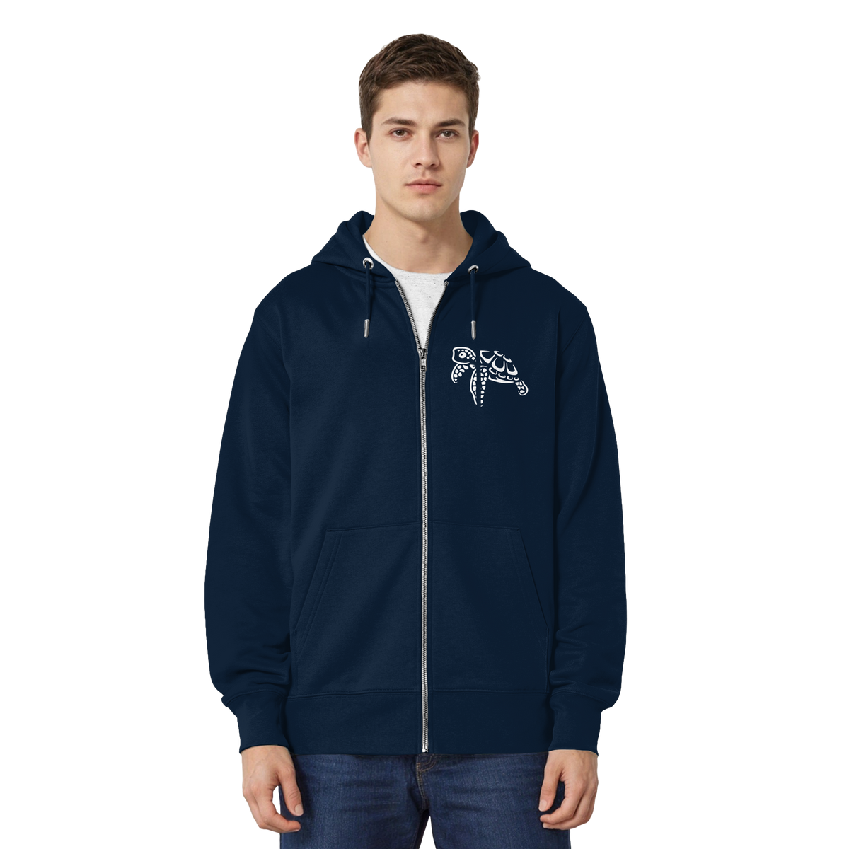 schwimmende Meeres-Schildkröte - Organic Relaxed Zipper