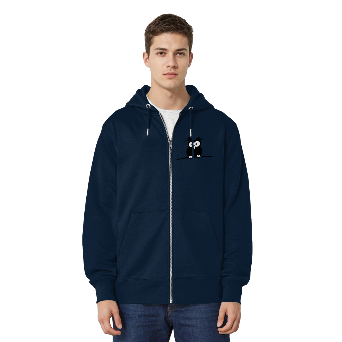 Kleine struppige Eule - Organic Relaxed Zipper