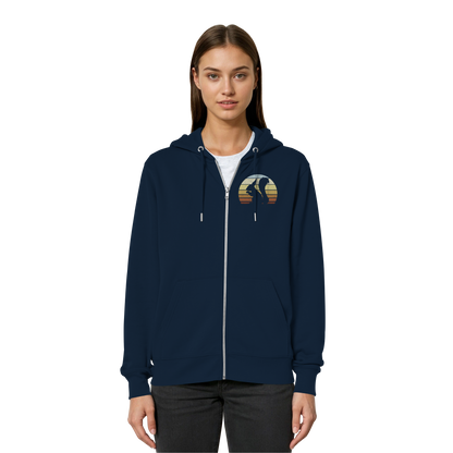 Retro Eichhörnchen Silhouette - Organic Relaxed Zipper