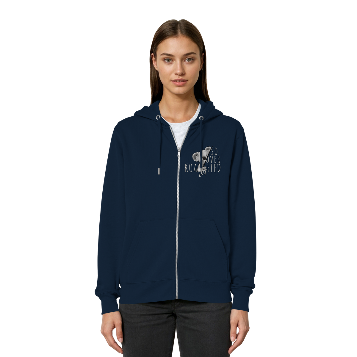 So Over-Koalafied Koala - Organic Relaxed Zipper
