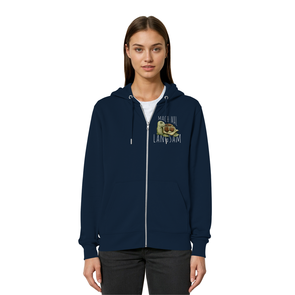 Mach mal langsam Schildkröte - Organic Relaxed Zipper