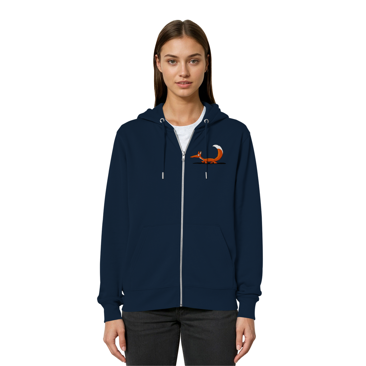 Lässiger cooler Fuchs | Mr. Fox, der Schleicher - Organic Relaxed Zipper