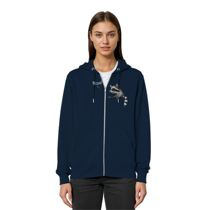 Nope! Frecher verwegener Waschbär - Organic Relaxed Zipper