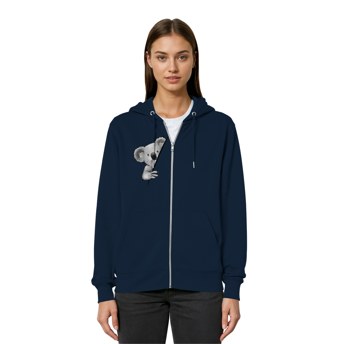 Koala Bär Illustration - Organic Relaxed Zipper