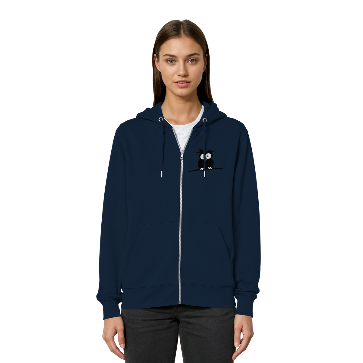 Kleine struppige Eule - Organic Relaxed Zipper