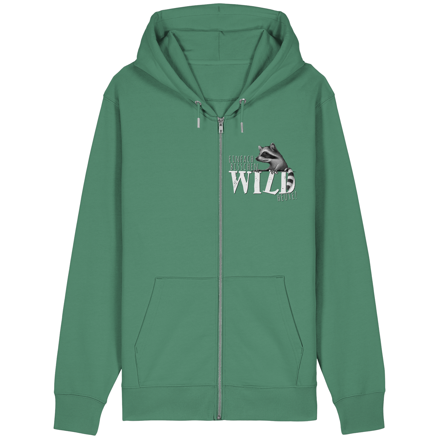 Bisschen wild heute! Waschbär - Organic Relaxed Zipper