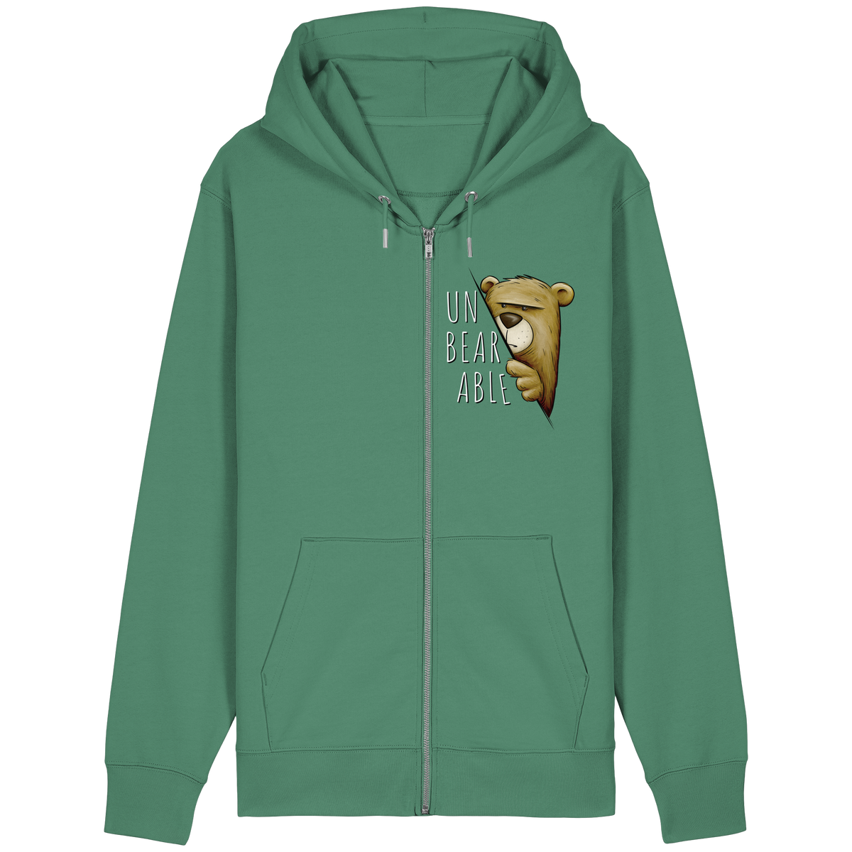 Unbearable – Unerträglich Bär - Organic Relaxed Zipper