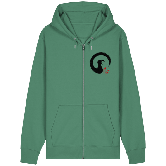 Moin kreischende japanische Enso Möwe - Organic Relaxed Zipper