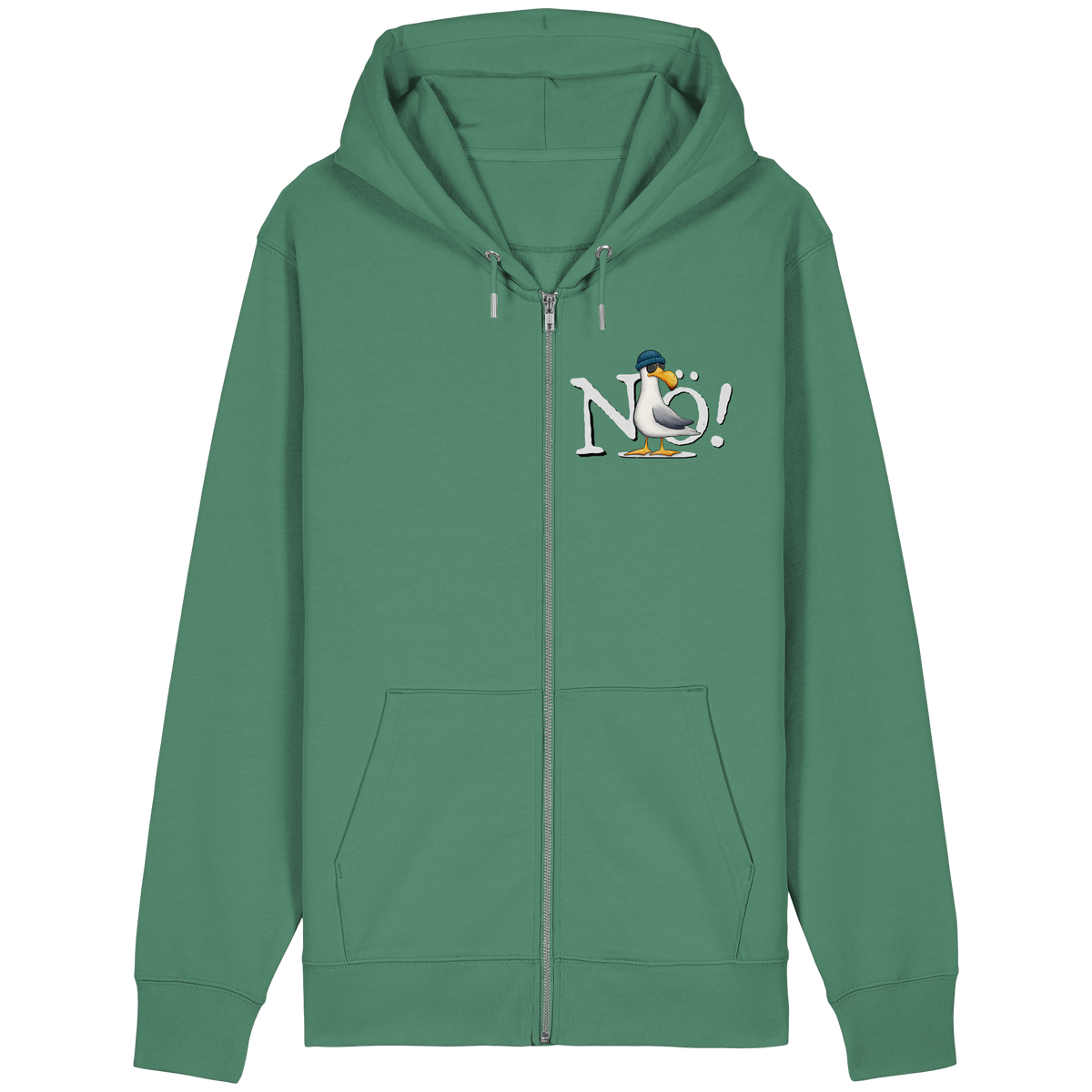 Nö Kein Bock Möwe - Organic Relaxed Zipper
