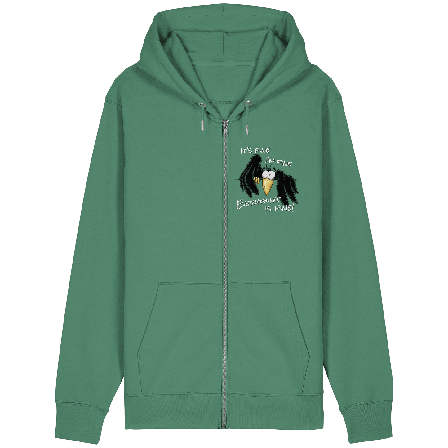 I’m Fine Rabe | Alles Gut Krähe - Organic Relaxed Zipper