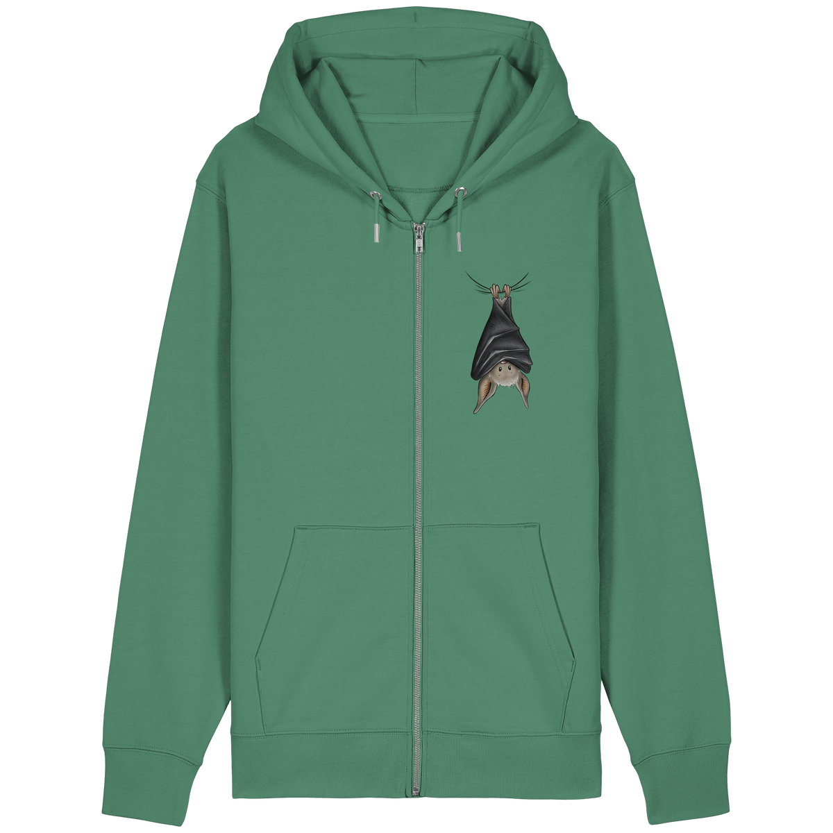 Lustig chillende Fledermaus - Organic Relaxed Zipper