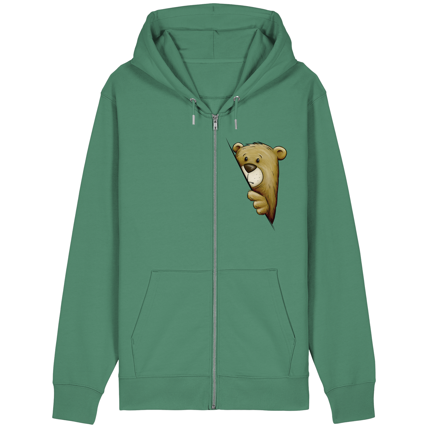 Funky Bär Illustration - Organic Relaxed Zipper