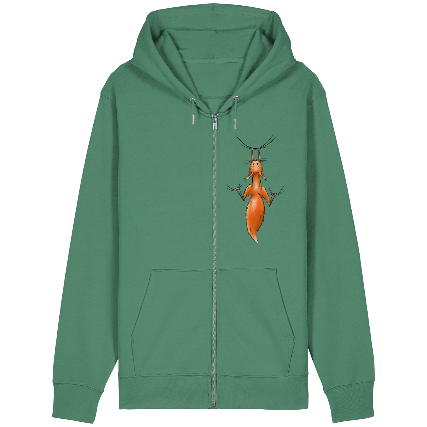 Rotes Eichhörnchen hängt ab - Organic Relaxed Zipper