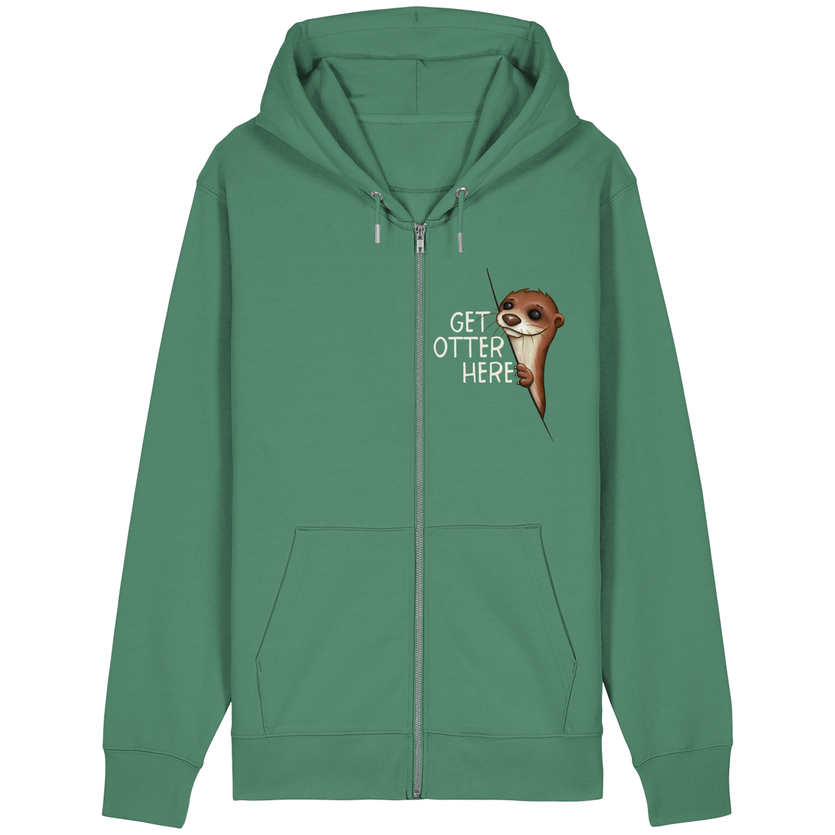 Get Otter Here | Lustiger Otter Kalauer - Organic Relaxed Zipper