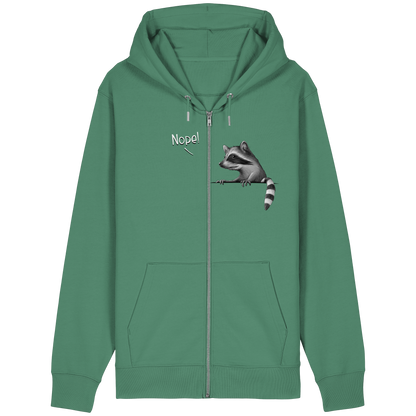 Nope! Frecher verwegener Waschbär - Organic Relaxed Zipper