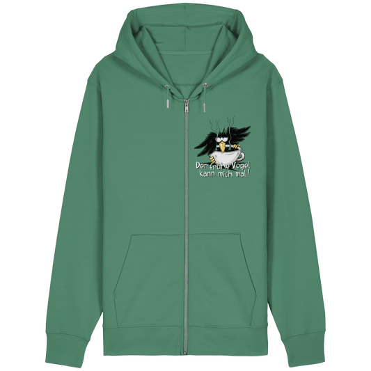 Der frühe Vogel kann mich mal | Kaffee Rabe - Organic Relaxed Zipper