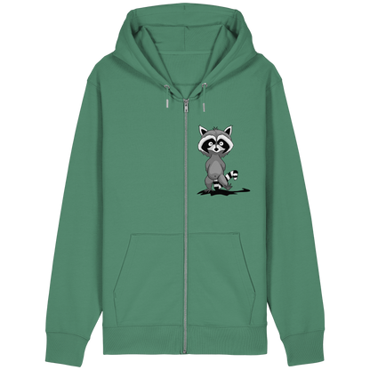 Frecher kleiner Waschbär - Organic Relaxed Zipper